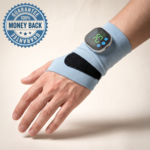 Calmwrist Pulse Wrap for carpal tunnel