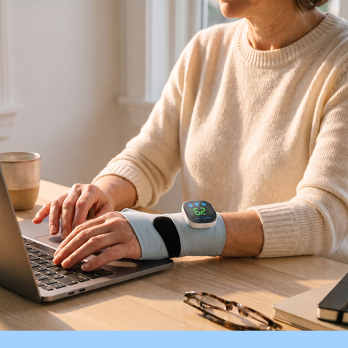 Calmwrist Pulse Wrap for carpal tunnel
