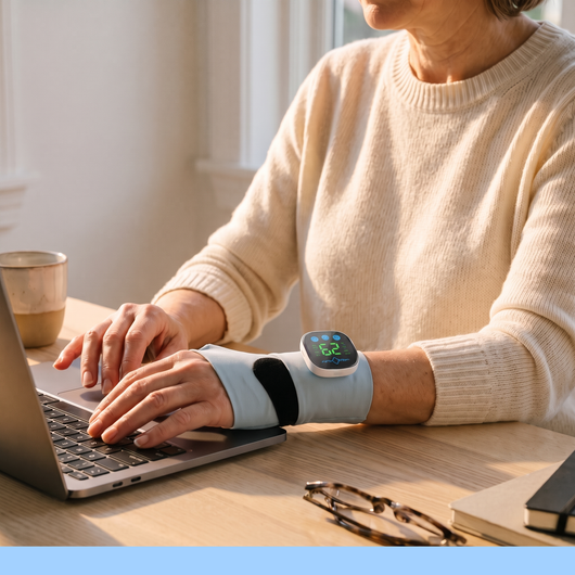 Calmwrist Pulse Wrap for carpal tunnel